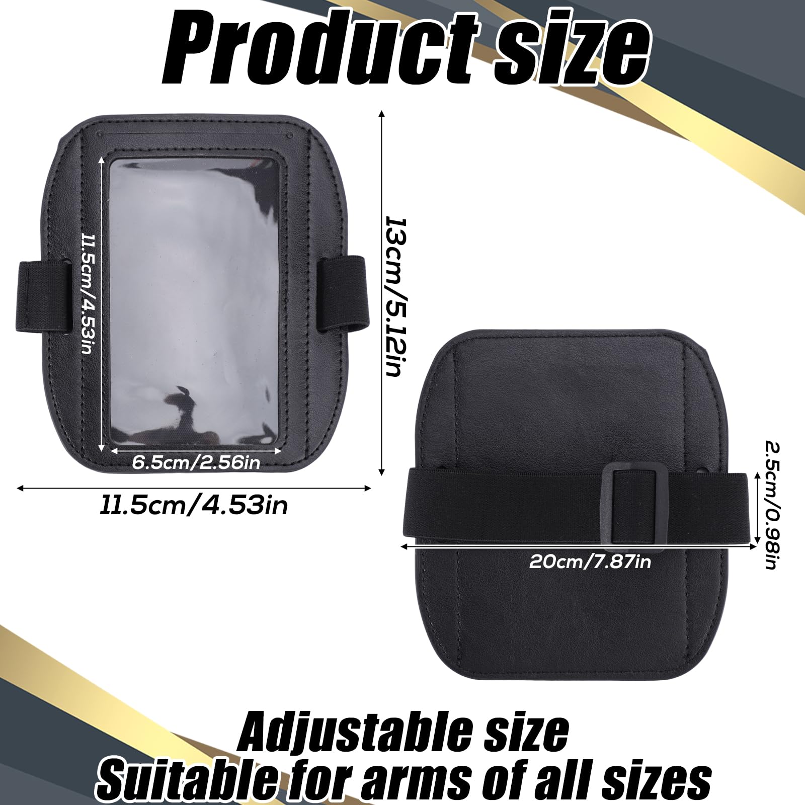Lyreh 2pcs Adjustable Arm Badge Holder - Image 2