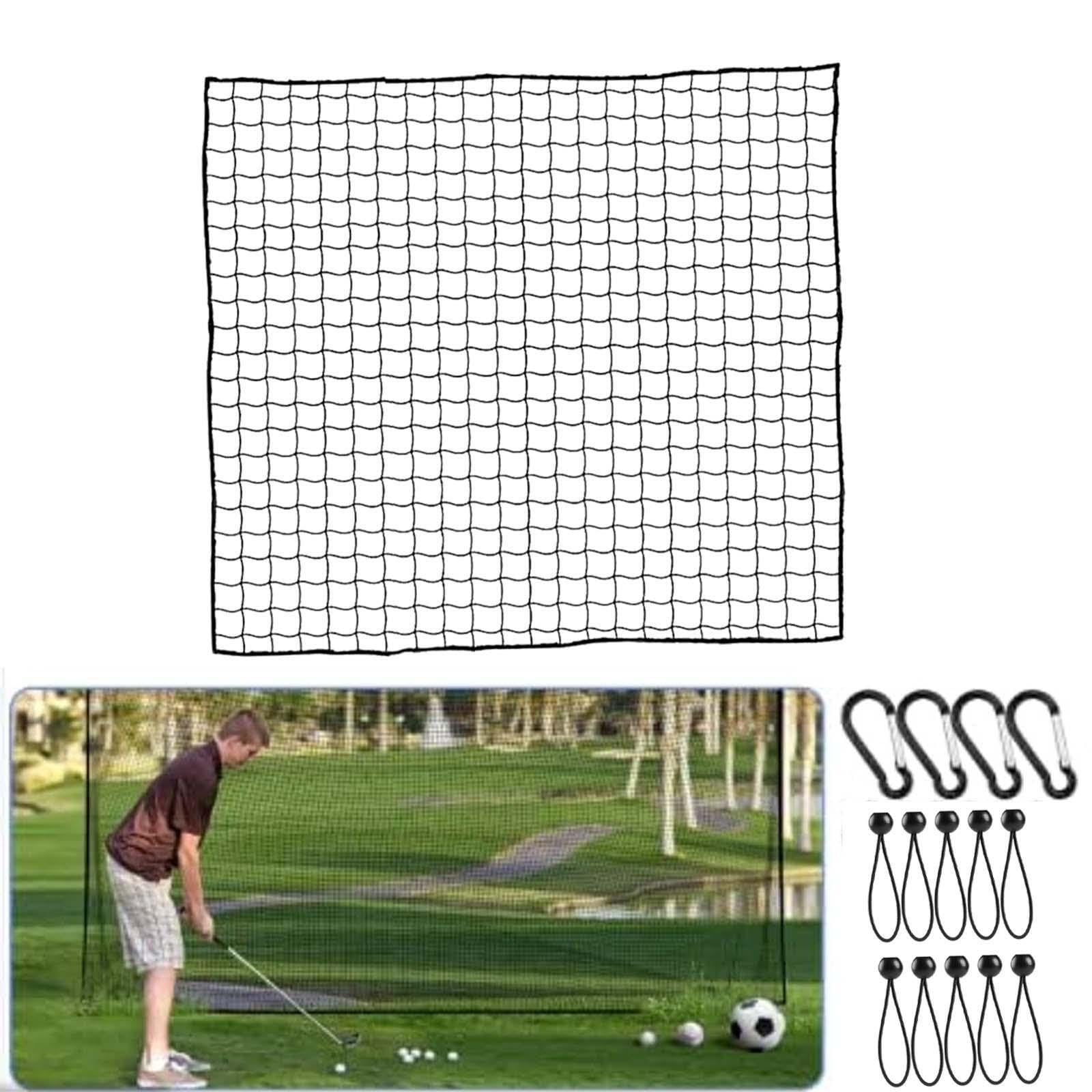Robustes Golf Trainingsnetz für den Innenbereich – leicht zu verstauen und zu transportieren – ideal für Golfer, die Übungen wie Chippen und Pitchen üben, Schwarz, 2 Meter x 2 Meter
