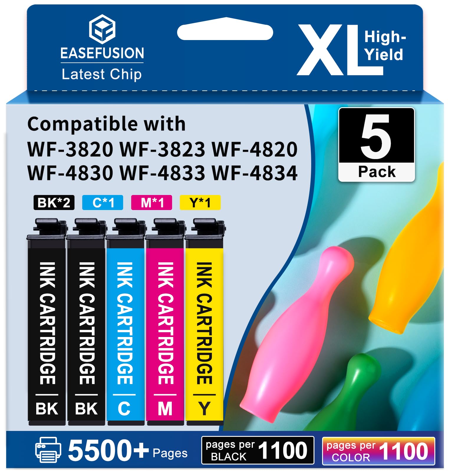 Remanufactured Ink Cartridges Replacement for Epson 822XL Ink Cartridges