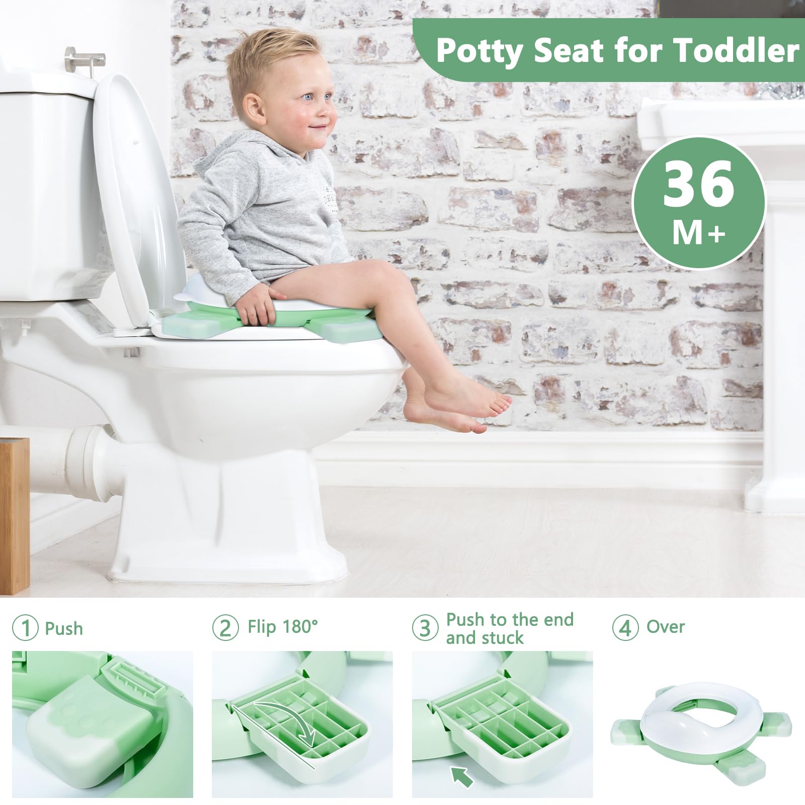 Pot Pliable Portable Enfant Voyage, Pot de Voyage Enfant, Pot Bebe Toilette Portable Enfant, avec 40 Sac, Potty Training Seat, Toilette Pot WC Enfant, pour Voyage, Camping,Voiture,Extérieur