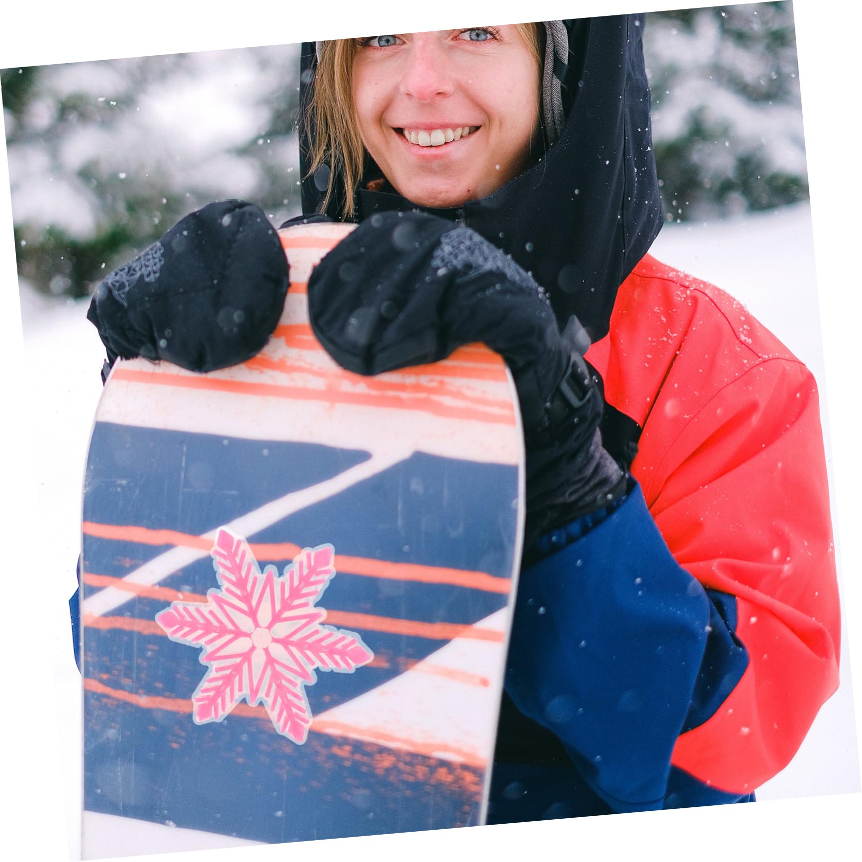 BESPORTBLE 4 Stück Anti-rutsch-Aufkleber Für Snowboard Snowboard-pad Anti-rutsch-zubehör Für s Feste Unterlage ---Kissen Skizubehör PVC Rosa