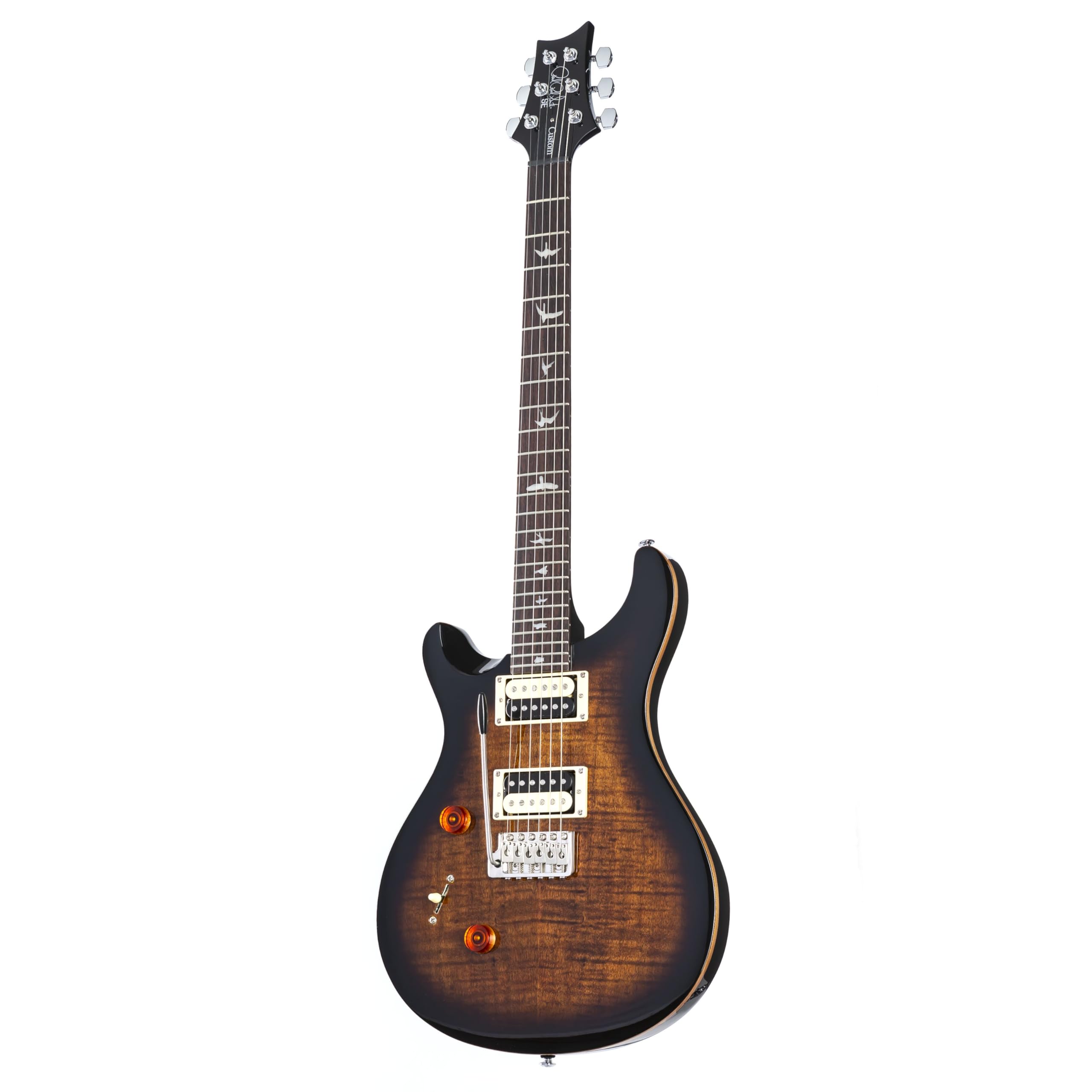 PRS SE Custom 24 Lefthand Black Gold Burst - Electric Guitar