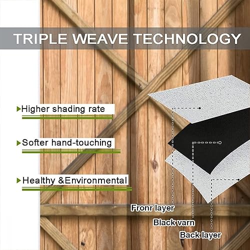 Miniatura 7 de Cortinas de madera rústica para sala de estar, comedor, cocina, dormitorio, bolsillo para barra, 2 paneles de 42 x 45 pulgadas