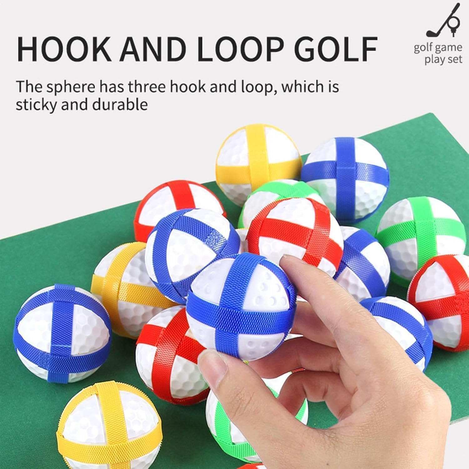 Ensemble de Jeu de Golf d'extérieur et d'intérieur – Conçu pour Les Enfants et Les Adultes, Comprend Un Tapis de Swing et Un Mur Cible – Le Jeu Actif, la Coordination et Les compétences