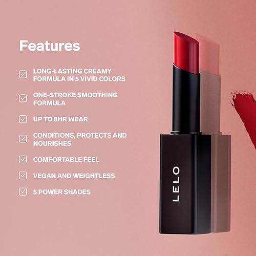 Miniatura 2 de LELO MAKEUP - Lápiz labial STYLO - Lápiz labial mate extra cremoso para mujer, lápiz labial de larga duración, lápices labiales - 04 Ven más