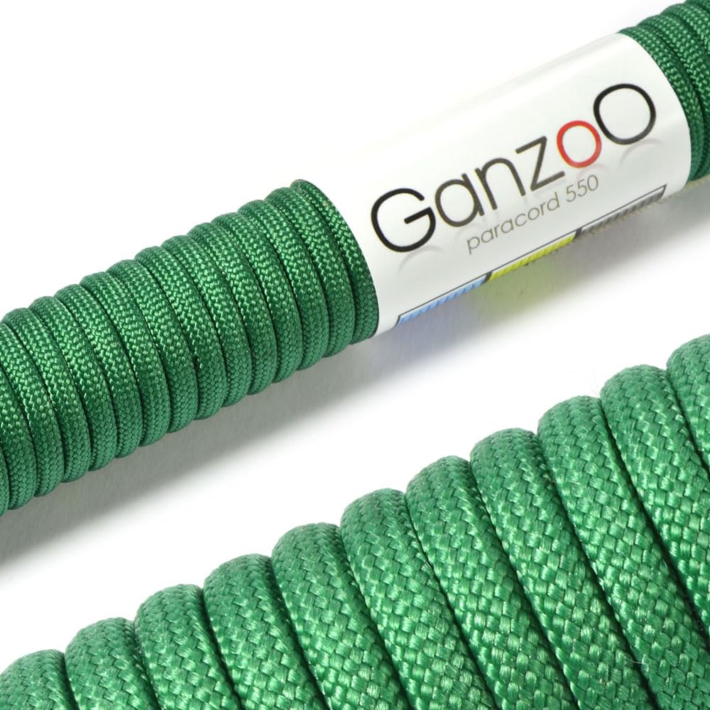 Ganzoo Paracord 550 Tipo 3, Cuerda 4 mm 100 m con 7 hebras Interiores, Funda poliéster/Nylon, para Outdoor Camping Supervivencia, rutas de Trekking, asegurar Tienda, Collar y Correa Perro, Oliva — view 89