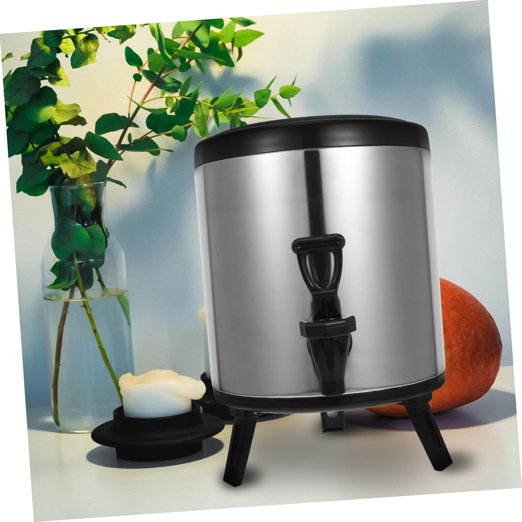 Dispensador de Bebidas Aislado de Acero Inoxidable Doble Capa para Bebidas Calientes y Frías Comercial para Catering y Eventos con Extracción