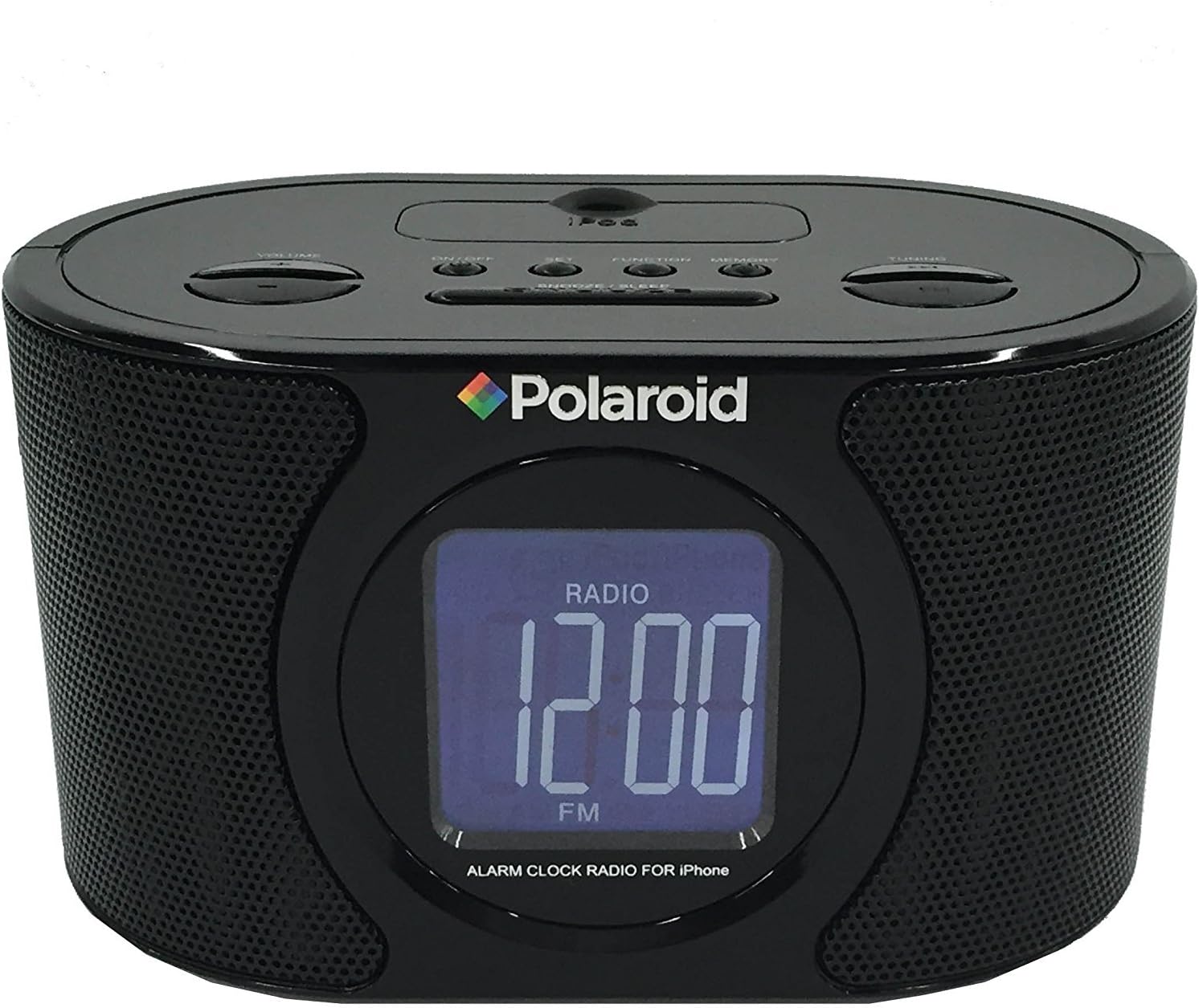 Polaroid IPB117 Alarm Clock AM/FM Radio with 30Pin iPhone/iPod