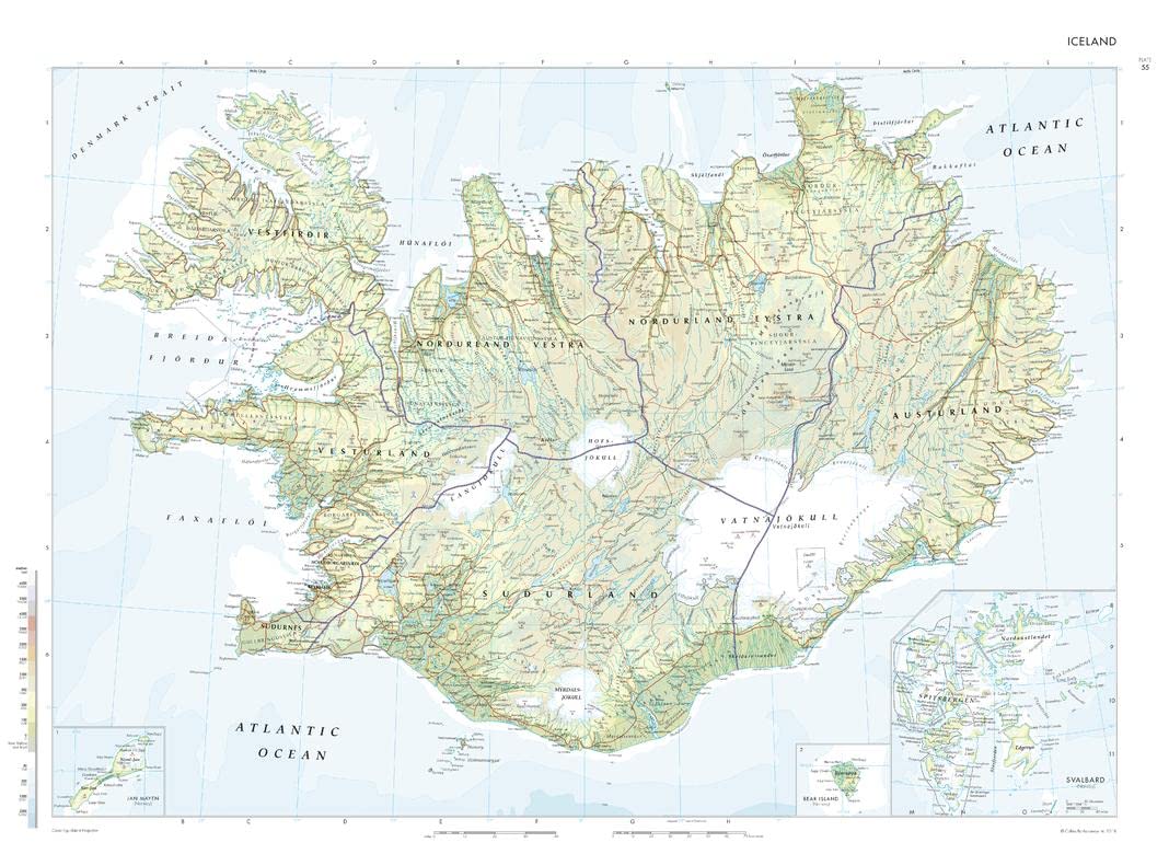 Snapklik.com : Collins: Iceland Wall Map