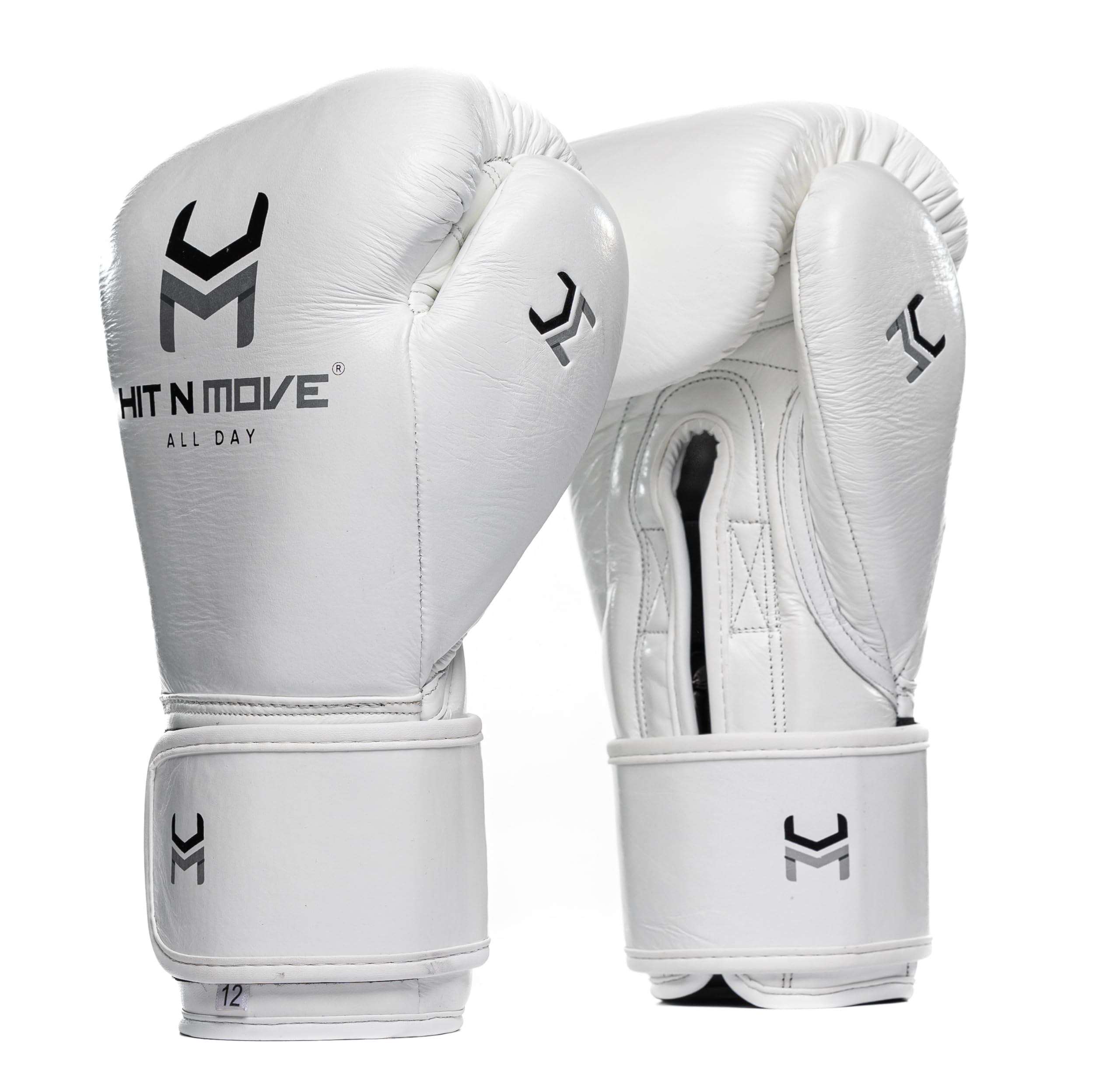 HIT N MOVE Pro Agility All Day Boxing Gloves Hook and Loop, Boxing Gloves Men & Women, Boxing Equipment, Sparring & Heavy Bag Workout Gloves for