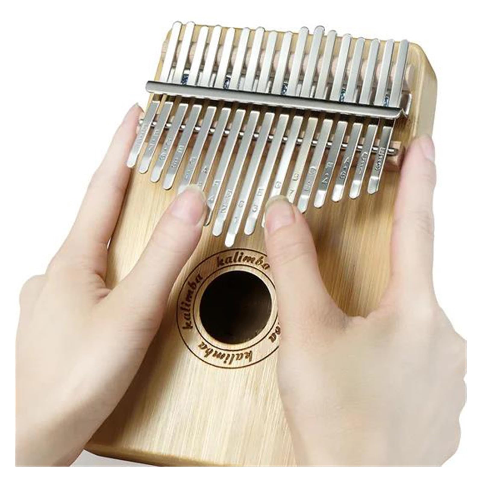 Profesjonalny Przenośny Prezent Bambusowy Kalimba 17 Key Odpowiedni Dla Dorosłych I Początkujących Instrumenty Muzyczne Kalimba(17 Keys)