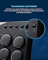 Vista 6 de JZW-Shop Haute42 Arcade Stick P12, All-Button Arcade Controller for Switch, PC, PS4, PS3, Steam Deck, Arcade Fight Stick with Turbo & Custom RGB