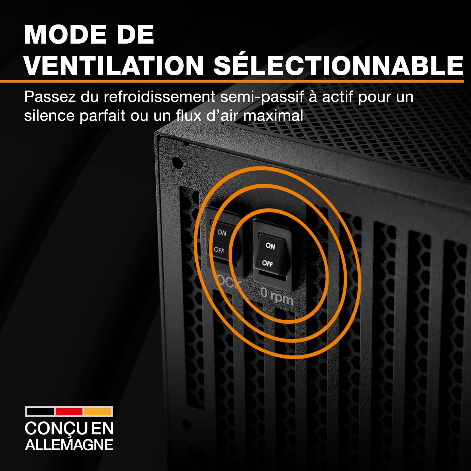 be quiet! Dark Power 14 1200W, ATX 3.1, Certification 80 Plus Titanium, Alimentation modulaire, Refroidissement Actif & Semi-Passif, compatibilité Cartes Graphiques PCIe 5.1, 5.0 & 4.0, Câble 12V-2x6