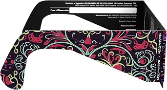 Solar Eclipse Glasses ISO 12312-2 & CE Certified – Safe Solar Viewing for Direct Sun & August 2026 Eclipse | Paper Cardboard Frame, Made in EU | For Kids & Adults