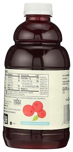 Miniatura 2 de 365 by Whole Foods Market, Jugo de arándano orgánico puro, 32 onzas líquidas