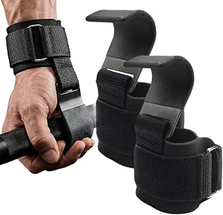 Zughilfen Haken Krafttraining, Lifting Straps für Männer & Frauen, Fitness Powerlifting Weight Lifting Hook, Zughilfe Haken-Gewichtheberhaken Pull Up Zughilfe mit Haken Training für Männer und Frauen
