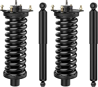 AUTOSAVER88 Front Complete Struts Rear Shocks and Coil Spring Assembly Compatible with 2002-2012 Liberty, 2007-2011 Dodge Nitro