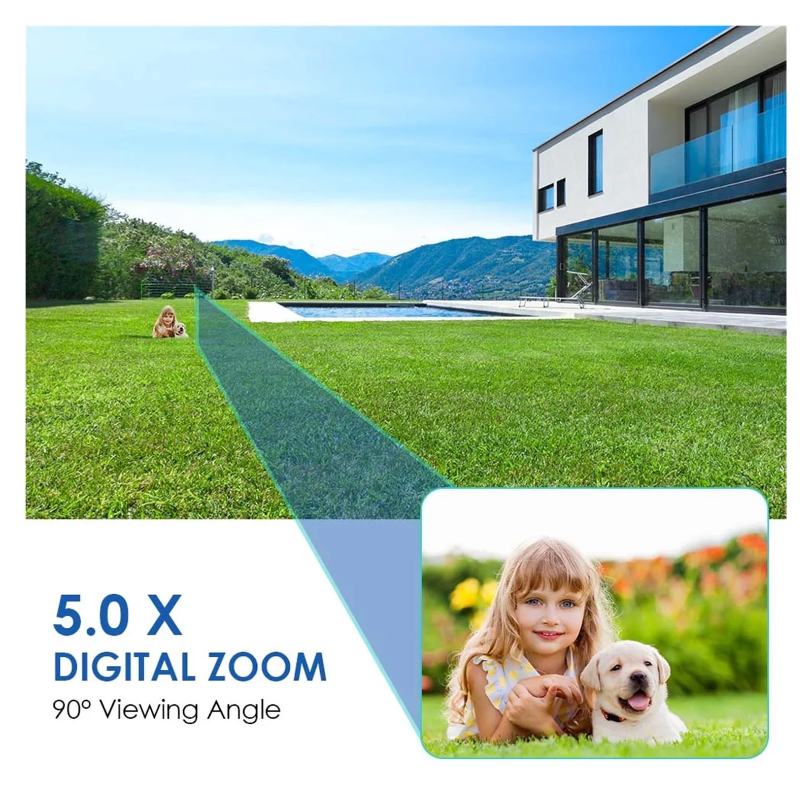 Telecamera di sicurezza esterna PTZ WiFi 4K 8MP