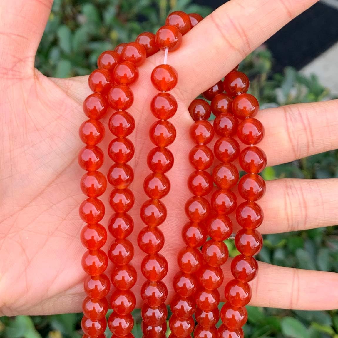 1 Strand Adabele Natural Carnelian Agate Healing Gemstone 6mm (0.24 Inch) Loose Round Stone Beads (58-62pcs) for Jewelry Craft Making GS14-6 6mm (1 Strand) 4) Carnelian