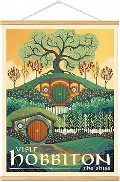 Middle Earth Landscape Wall Art Print Canvas PaintingFantasy  1 E L