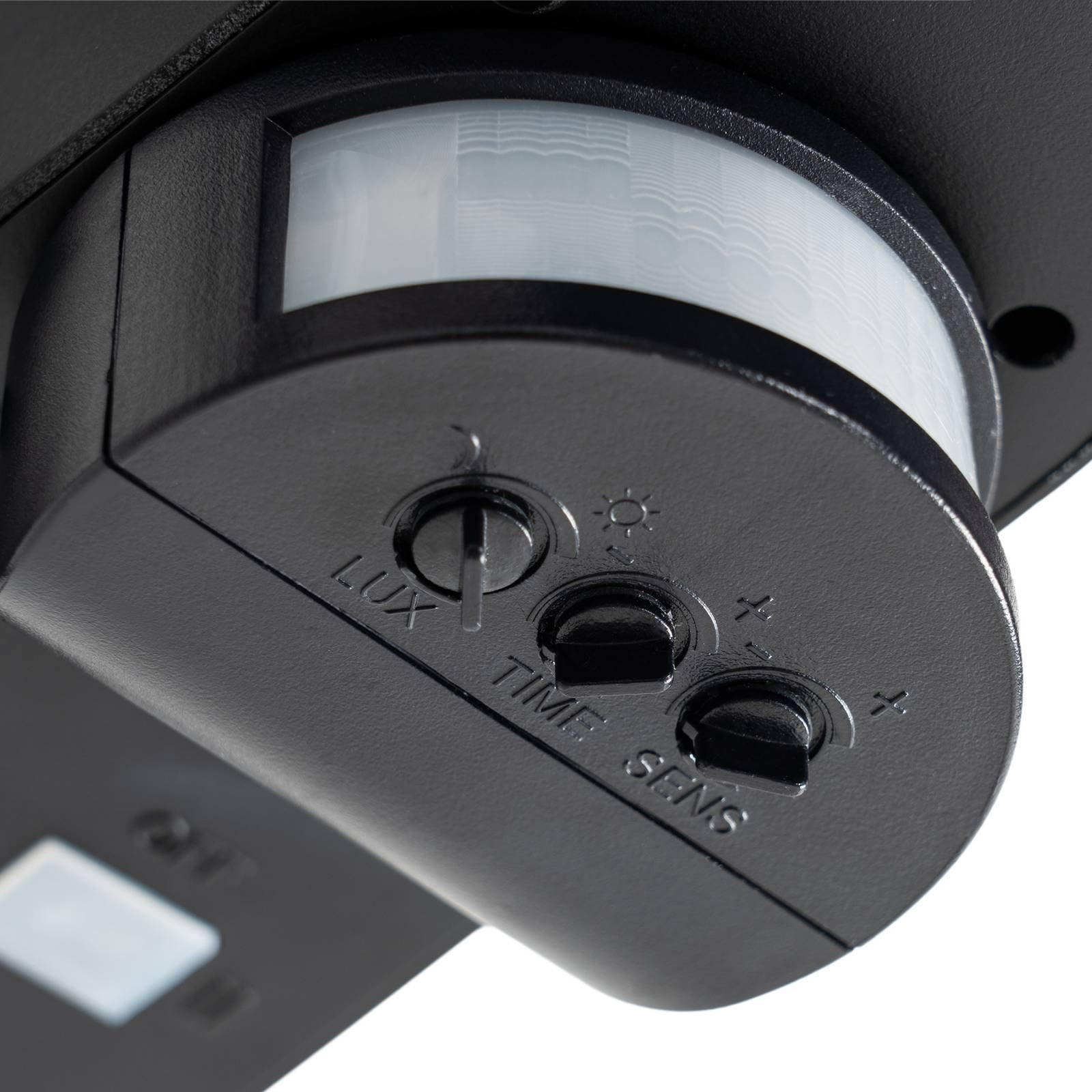 Lindby LED Applique Murale Solaire Naelin à intensité variable (Moderne) en Noir (à 2 lampes,), Lampe Borne Lumineuse Exterieur Eclairage