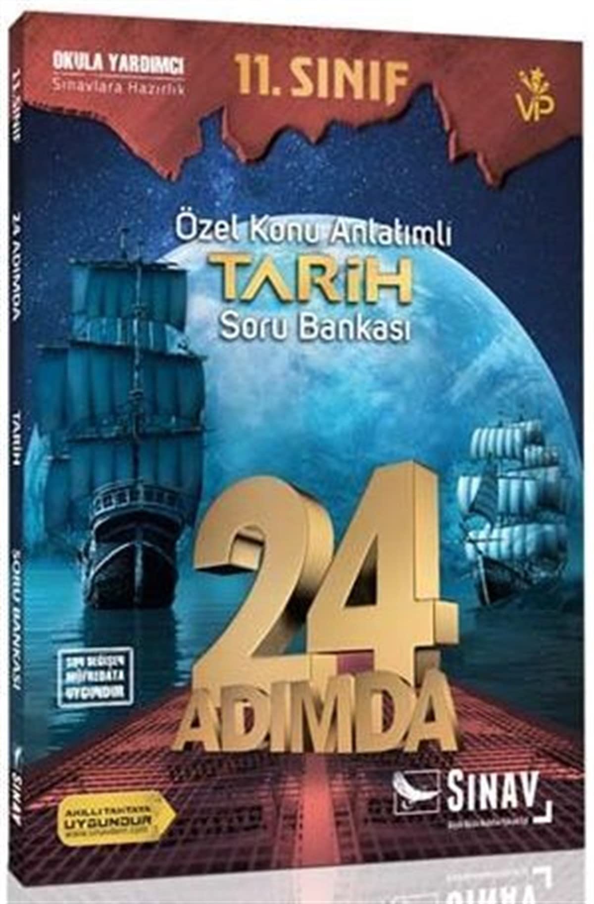 Sınav 11. Sınıf 24 Adımda Tarih Soru Bankası (Yeni)