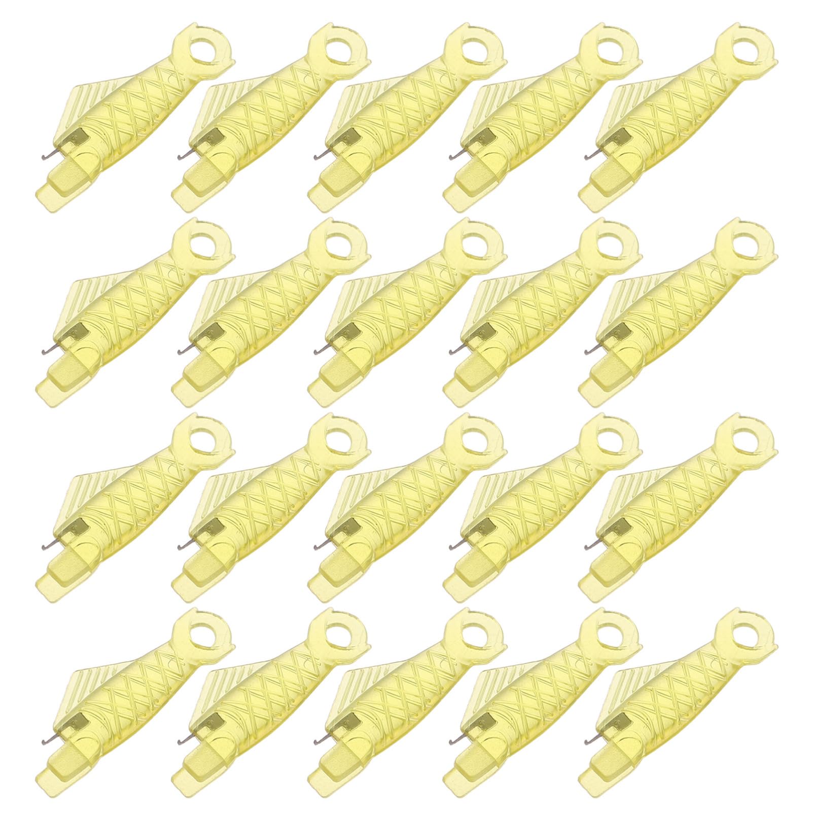 HOODANCOS 40Pcs Fish Mouth Needle Threader Tool for Easy Sewing Small Eye Needle Threader for Embroidery Crafts Quick and User Friendly for Cross Stitches and Sewing Projects