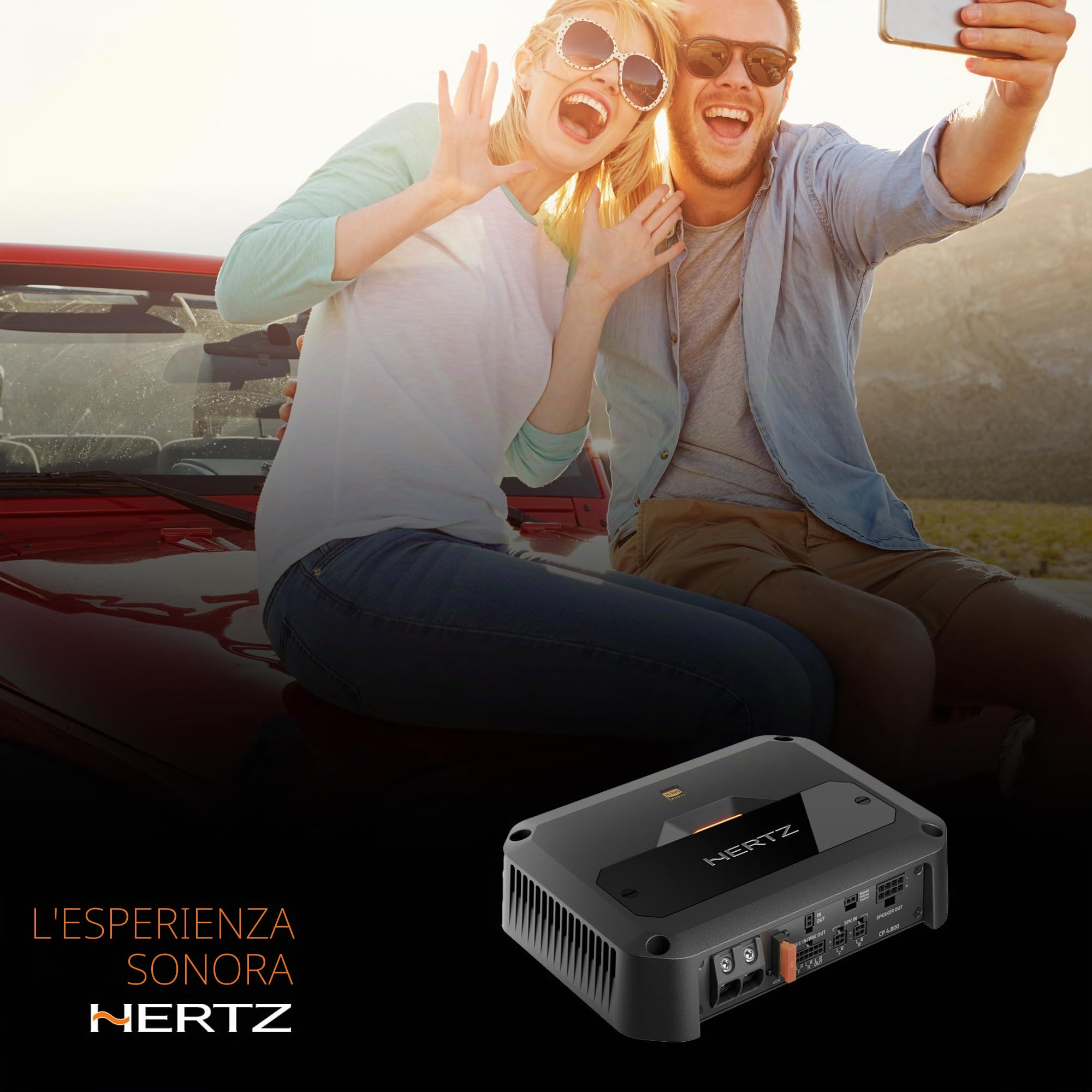 Hertz CP 4.800 – Amplificatore 4 canali 4x190W a 2 Ohm in classe D per sistemi audio ad alta efficienza