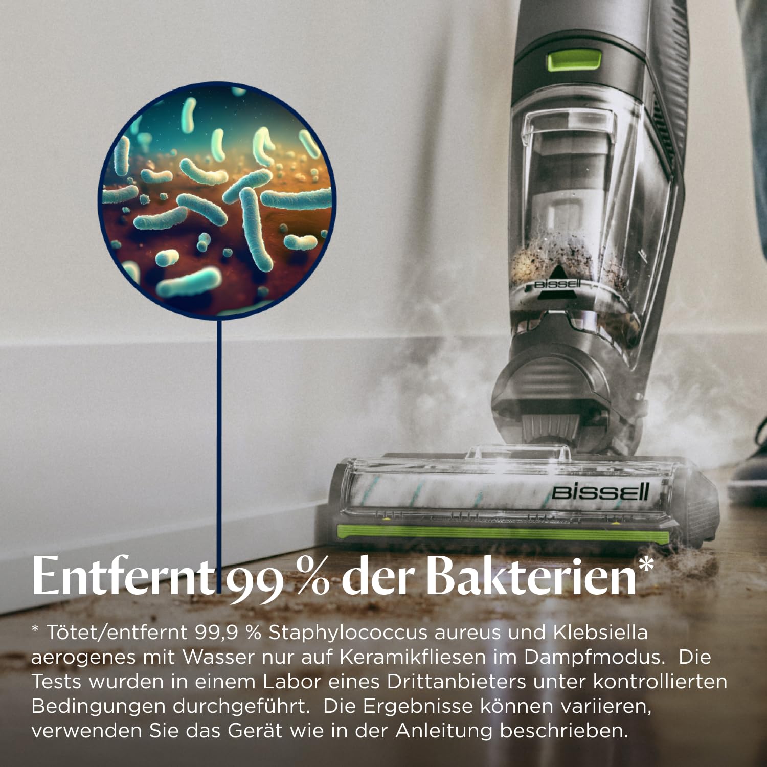 Bissell CrossWave HydroSteam PET, Nass Trockensauger mit Kabel, Saugt, Wischt & Trocknet, Nasssauger mit Dampf Modus, Hoher Leistung Dampfreiniger, Ideal für Haustiere, Mehrflächenreinigung, 3517N