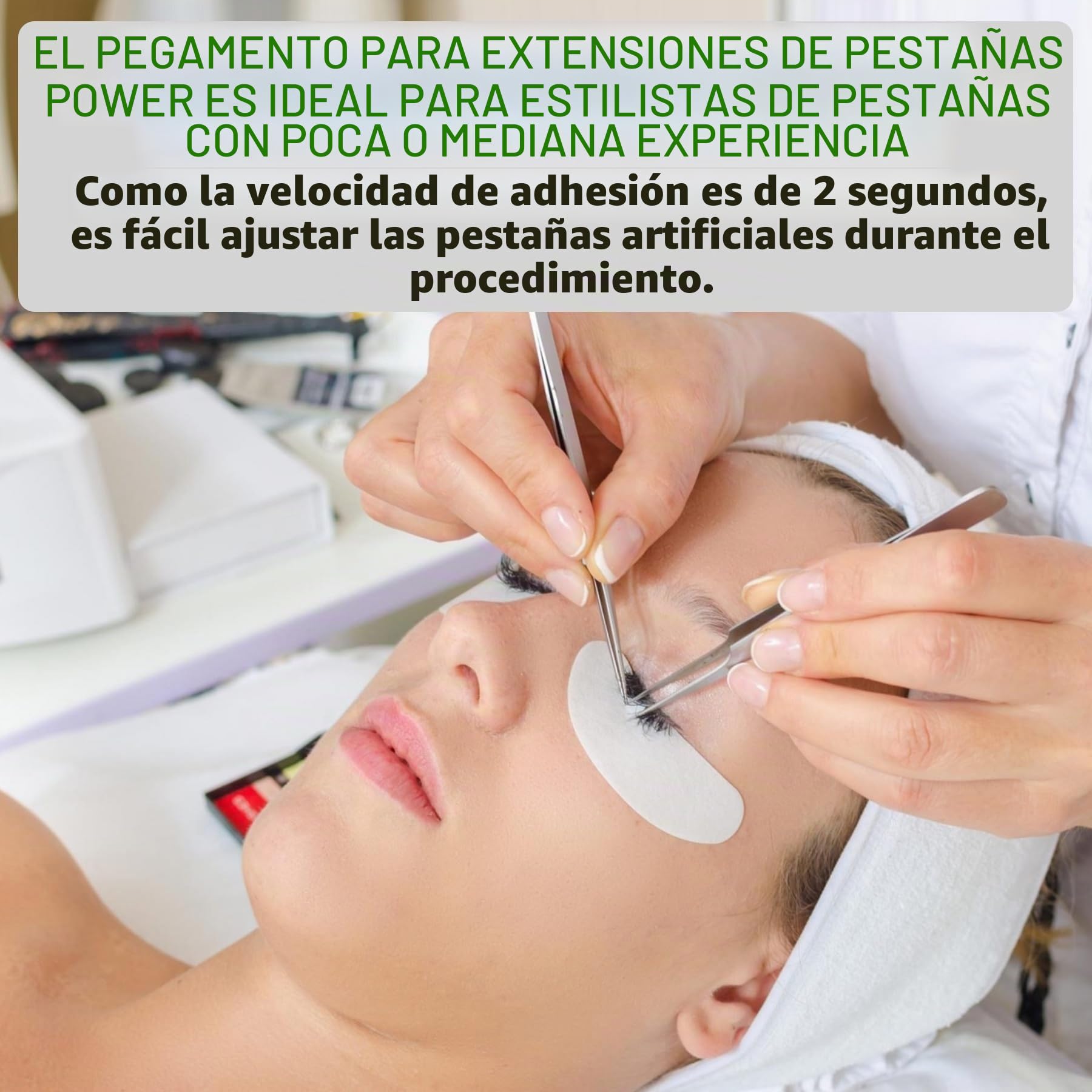 LOVELY POWER pegamento para pestañas - 5ML, Negro - pegamento medio-rápido, tiempo de secado: de 2 segundos a 6 semanas de adhesión, muy duradero, para extensiones de pestañas profesionales
