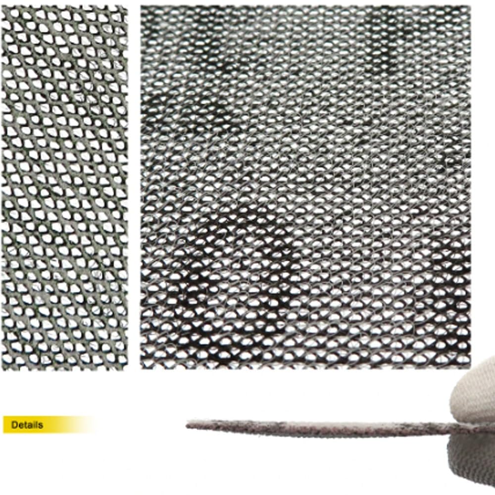 3-calowe siatkowe tarcze szlifierskie z haczykiem i pętelką — bezpyłowe materiały ścierne na bazie tlenku glinu do drewna, metalu i płyt kartonowo-gipsowych(180grit 50ps)