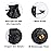 Byhoo 145 PCS Metal DND Coins & Leather Bag, Contains 60 Gold Coins, 40 Sliver Coins, 40 Copper Coins and 5 Platinum Coins, Tokens with Glow in The Night Eyes Bag for RPG Tablelap Games