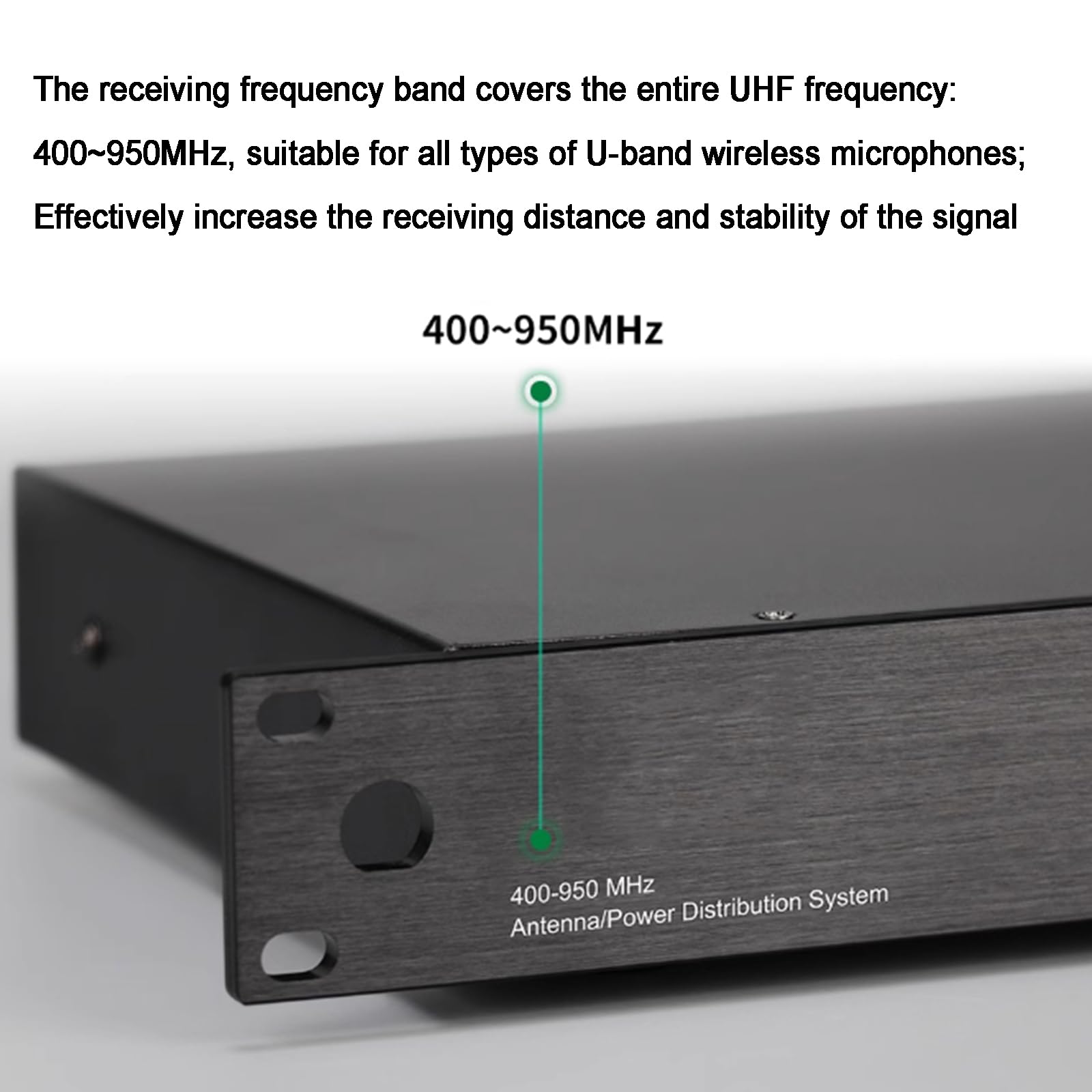 Amazon.co.jp: ワイヤレスマイク信号増幅器、UHFアンテナ分配、2つの