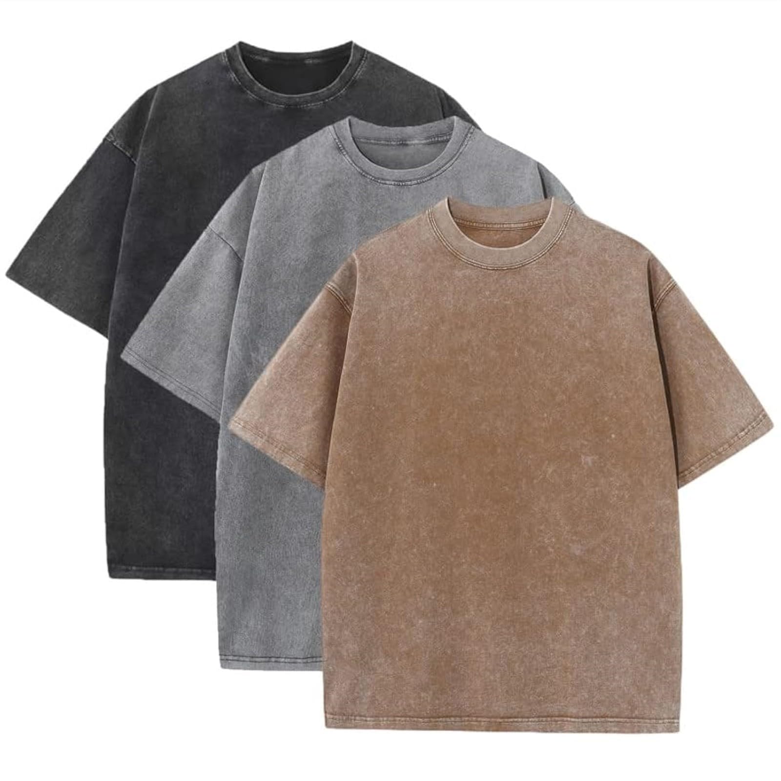 Kurzarmhemd Herren Baumwolle 3 Set Casual Sommerhemd Vintage Herrenhemden Freizeit Shirt Für Männer Leicht Luftig Baumwollhemd Atmungsaktive Sportshirt Schnell Trocknende Funktionshemd