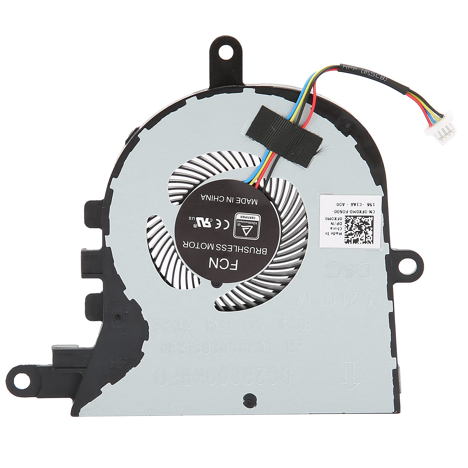 Ventola di Raffreddamento CPU di Ricambio per Laptop Latitude 3590/E‑3590/Inspiron 15‑5570/5575, Ventola di Raffreddamento CPU Universale Raffreddamento Aria CPU, per Computer