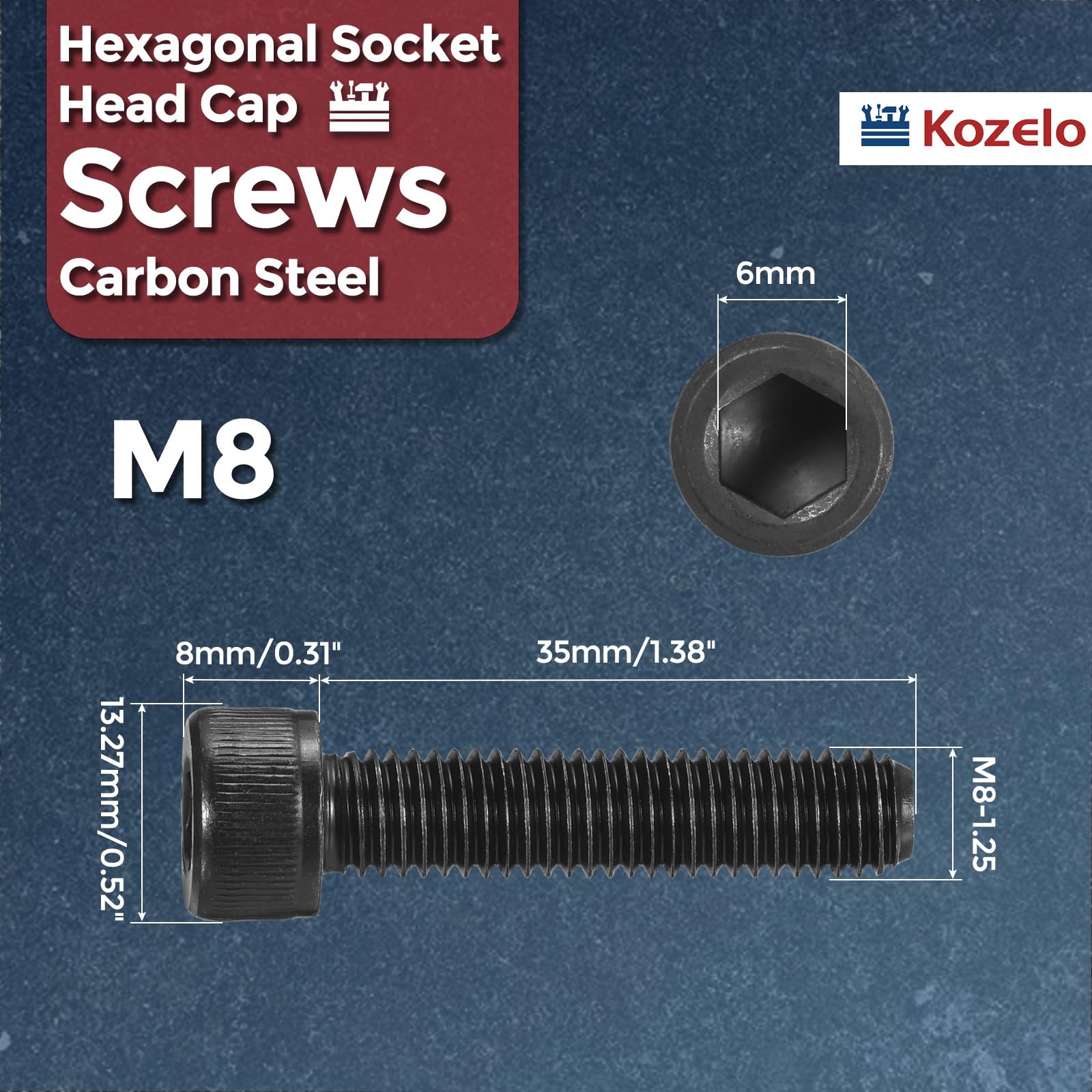 Kozelo 10pcs Socket Head Cap Screws - Image 2