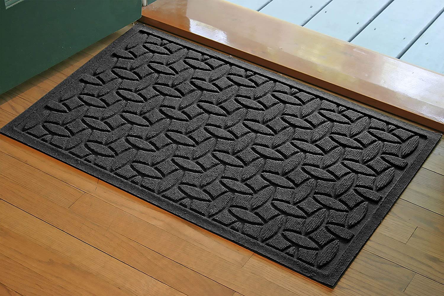 WaterHog Durable Entryway Door Mat - Indoor/Outdoor, Slip Resistant, Low Profile, Water-Trapping Floor Covering for Front Door, House Entrance, Easy
