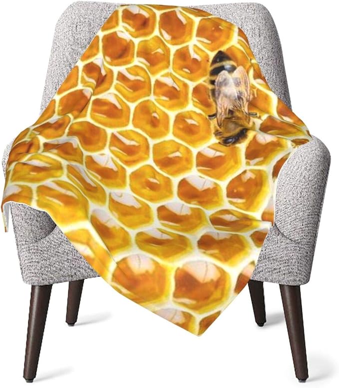 Working Bee On Baby Plush Blanket,Super Soft Warm