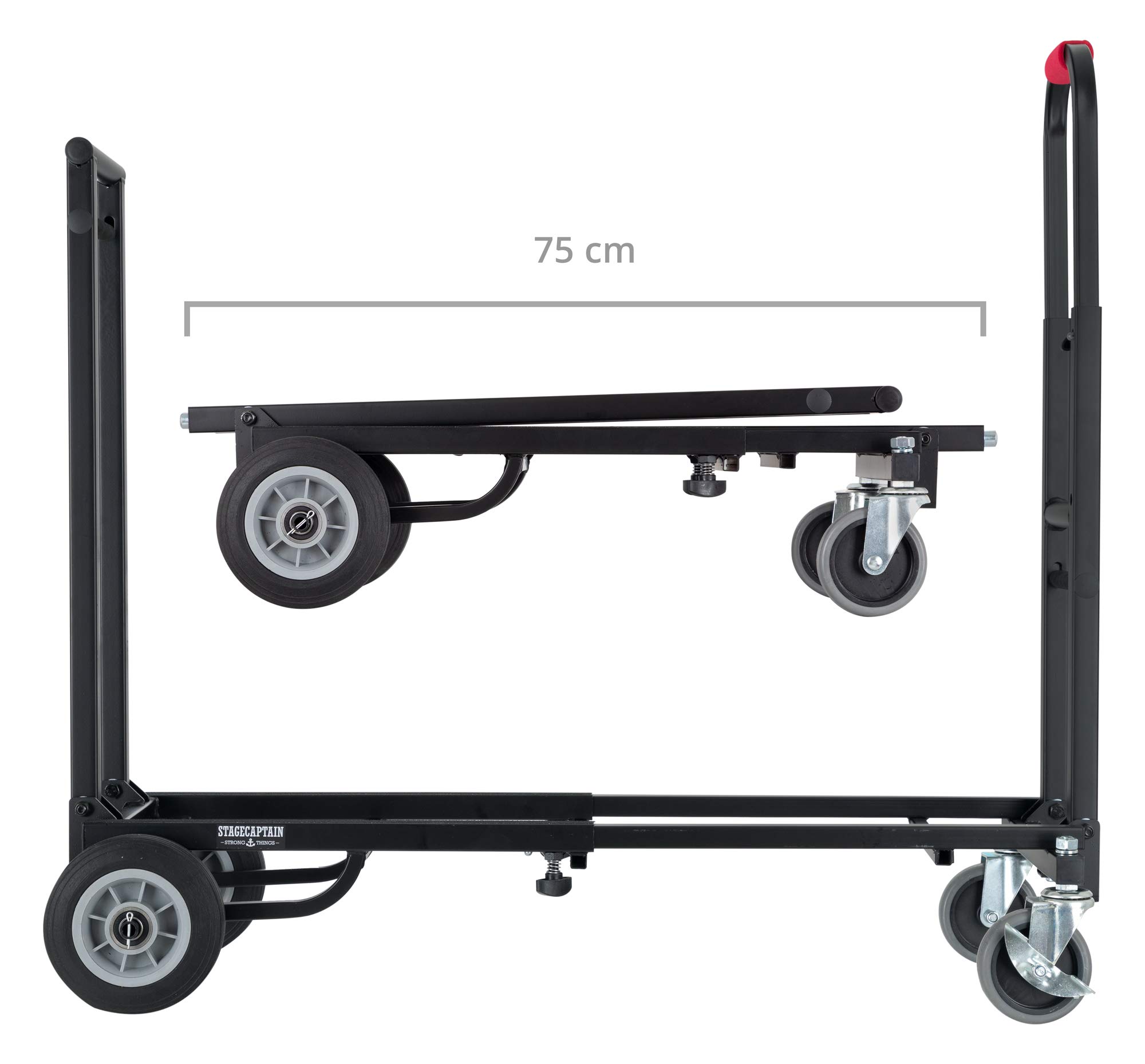 Carro de Transporte Stagecaptain Sherpa SCS-60 MKII (Medio), 5 cm x 2 | Longitud (superficie útil de carga): 58 a cm, Ancho superficie de carga: 27 cm, Ancho con ruedas: 38 cm, 5 cm x 2, 5 cm, 1 kg
