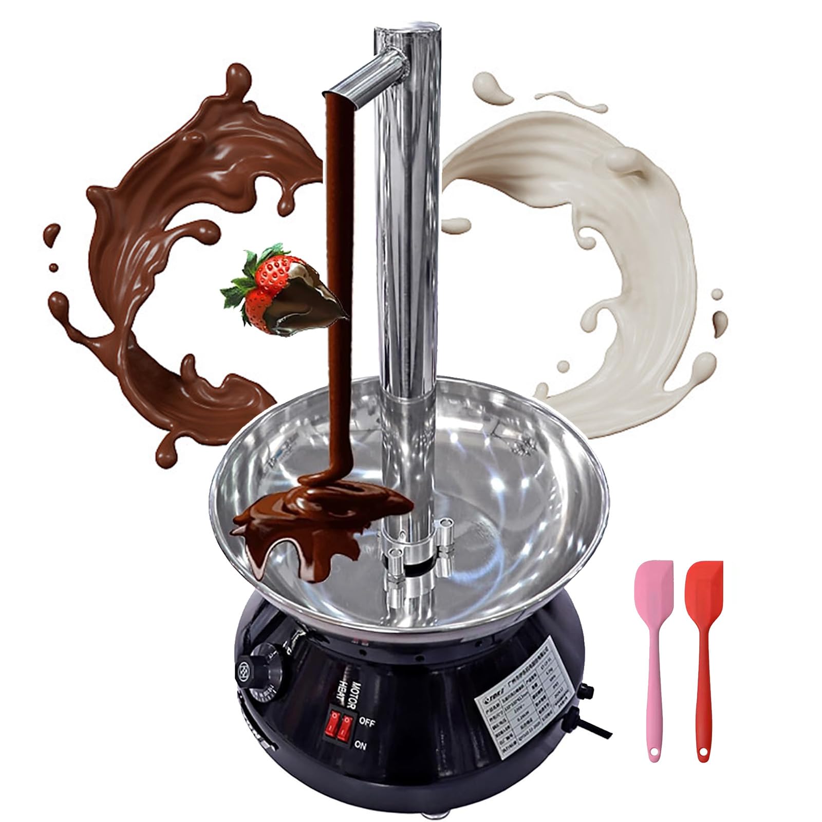 VitalisWorks Faucet Model Chocolate Waterfall Maker,Electric Chocolate Melting Fountain Machine With Temperature Control, 3000ml Capacity For Party Wedding Events (Black)