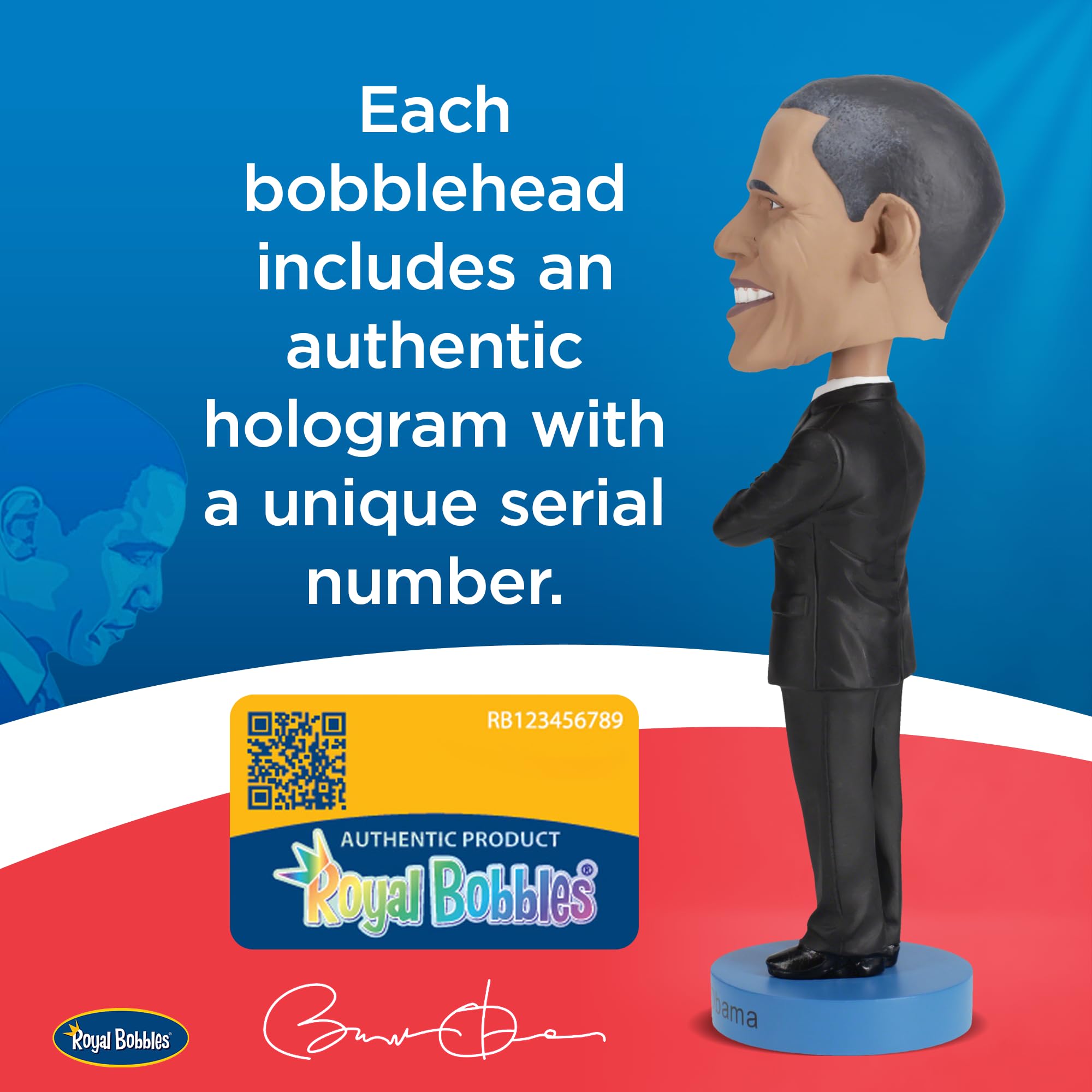 Amazon | Royal Bobbles オバマボブルヘッド | 人形・ドール | おもちゃ