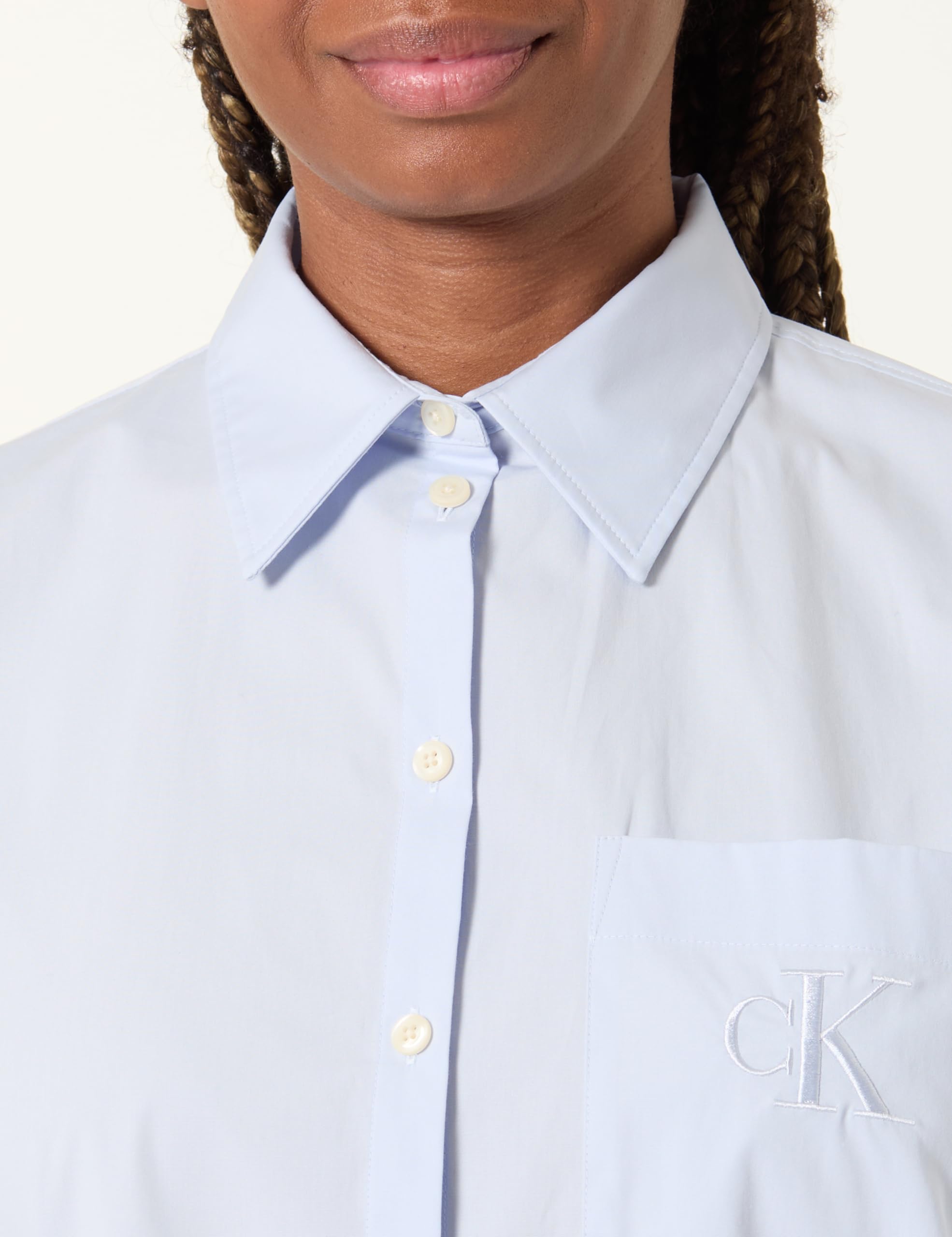 Calvin Klein Damen Hemd Poplin Relaxed Oversized