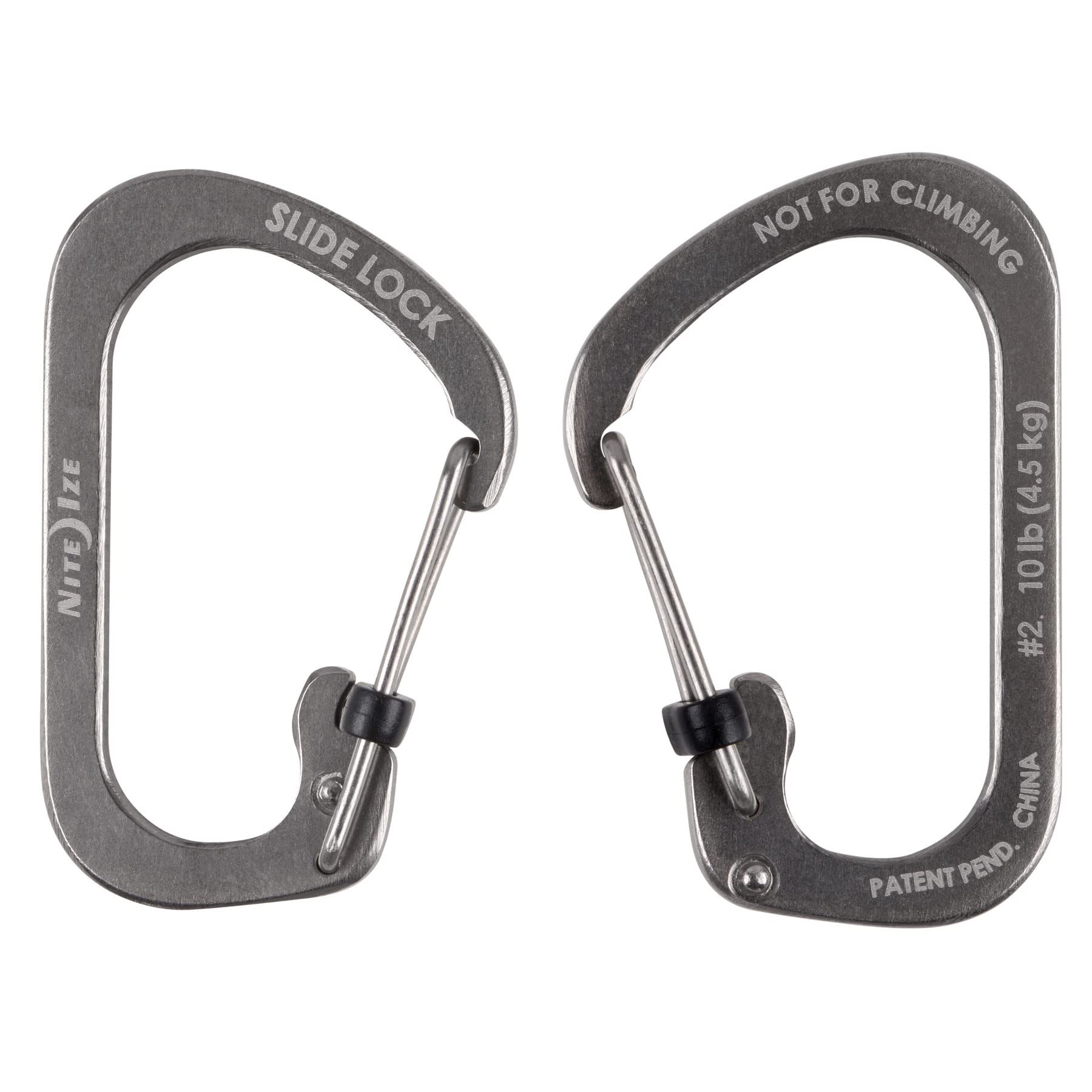 SlideLock Carabiner #2-Stainless