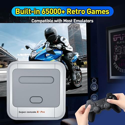 Miniatura 2 de Kinhank Consola de juegos retro, consola de emulador Super Console X PRO con más de 65000 juegos, más de 70 emuladores, sistema dual, TV 4K, 5