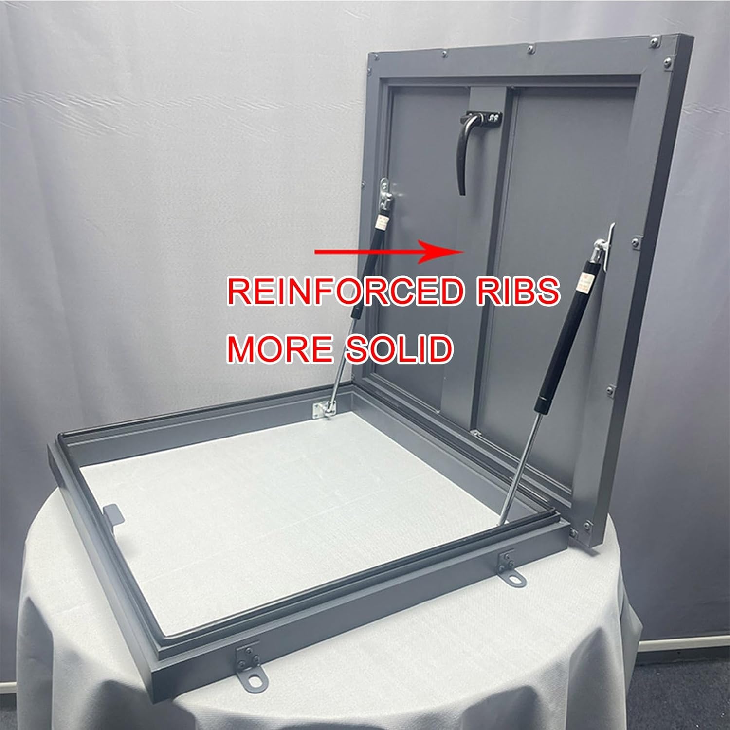 Galvanized Roof Hatch, Roof Hatch Heavy Duty Attic Hatch Cover, Cellar Cover, for Residential Buildings, Commercial Buildings, Industrial Plants(70 * 70cm/27.5 * 27.5in)