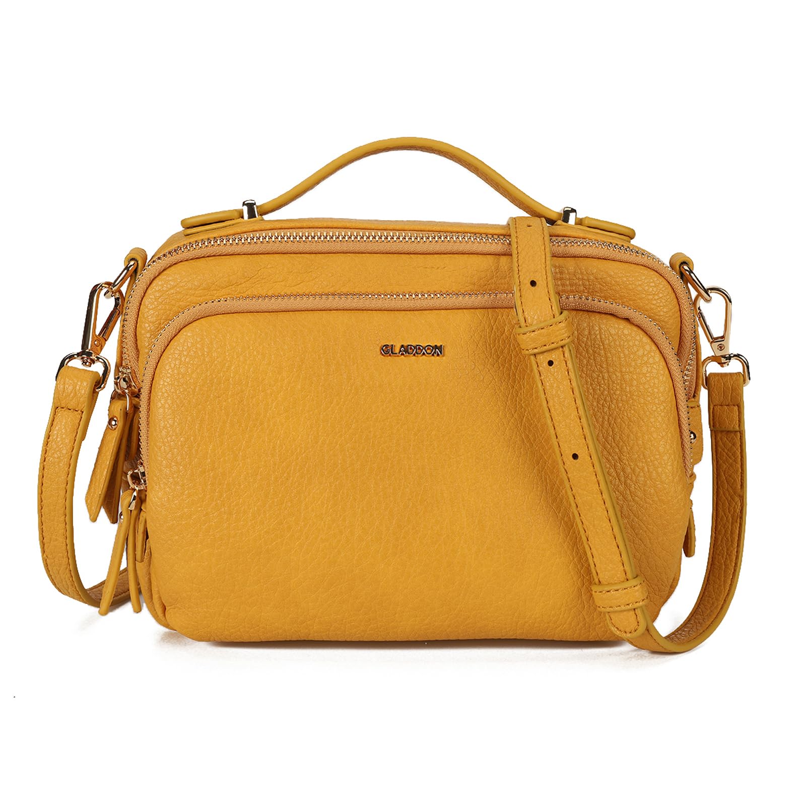 Gladdon Piccola borsa a tracolla da donna con 3 scomparti capienti, alla moda con cinghie a tracolla regolabili e rimovibili in tessuto jacquard.