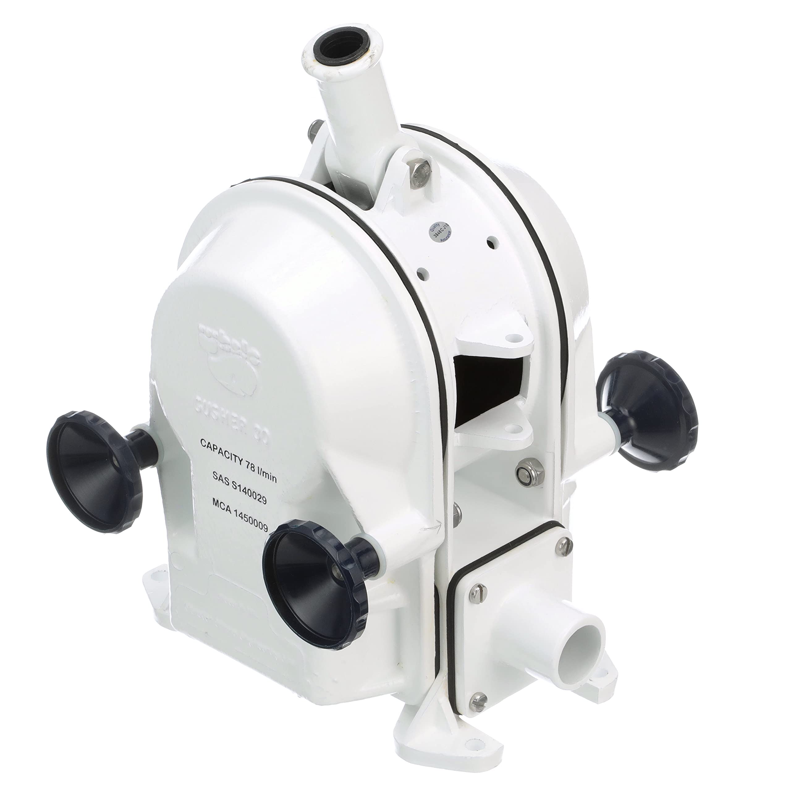 Whale BP3000 Gusher 30 Manual Bilge Pump, On-Deck, up to 31 GPM Flow Rate, 1 ½-Inch Hose Connections, for Boats Over 40 Feet