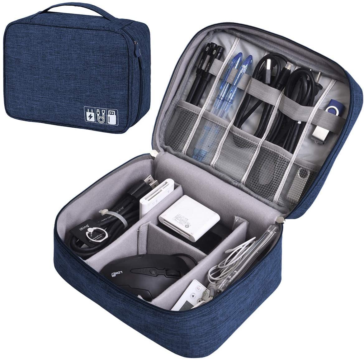 Shop Stoppers® Electronics Accessories Gadgets Organizer Bag, Universal Carry Travel Gadget Bag for Cables, Plugs, Charger, Hard Disk, Powerbank, Mouse, Ipad and More - 24 x 18 x 10 cm | Random Color (B09RSY39CB) Amazon Price History, Amazon Price Tracker