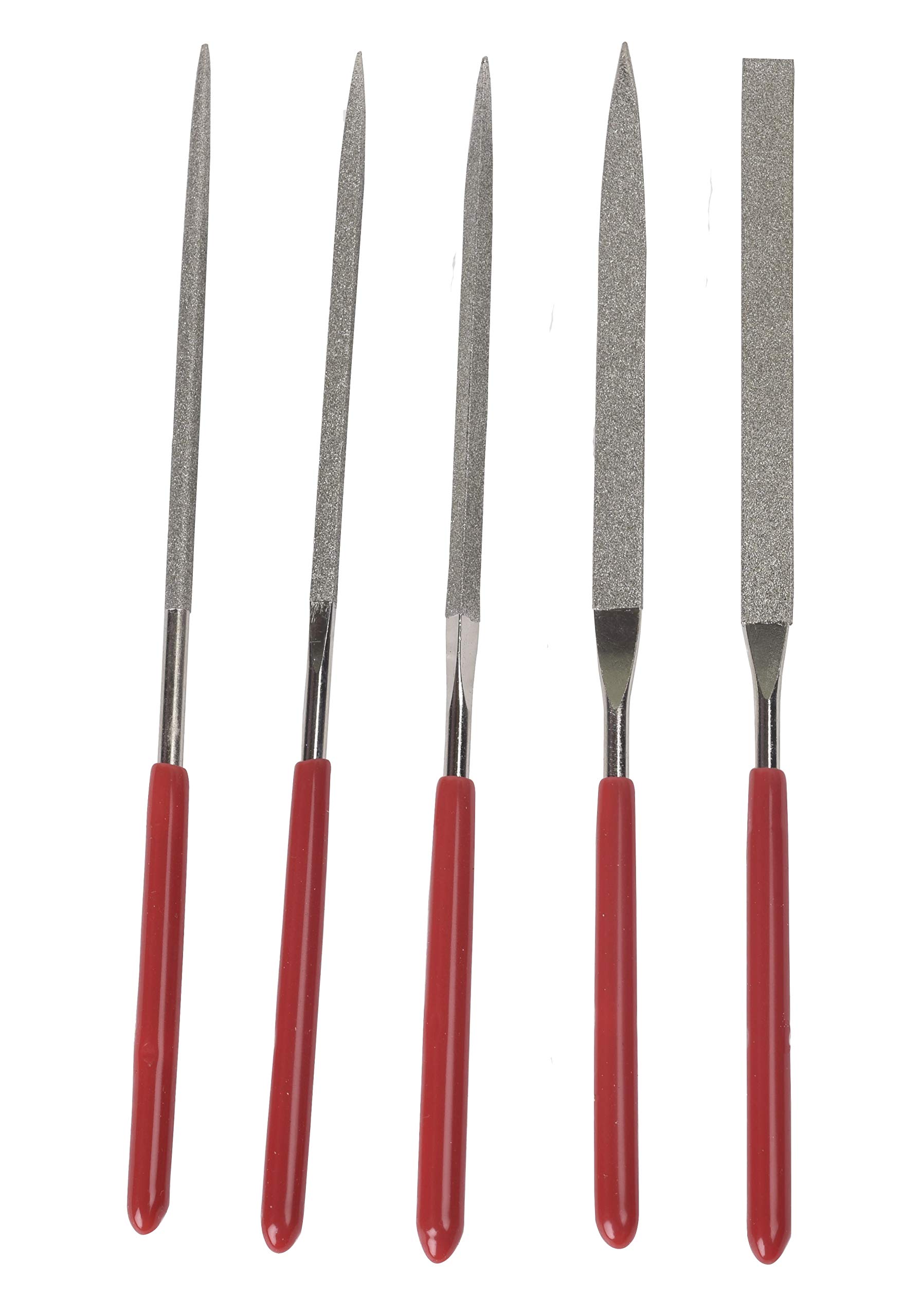 Thermo Diamond Files Set (Set of 5) Triangle/Square/Round/Half-Round/Flat for Jewelers/Diamond/Glass/Crafts (B07PJT23X6) Amazon Price History, Amazon Price Tracker