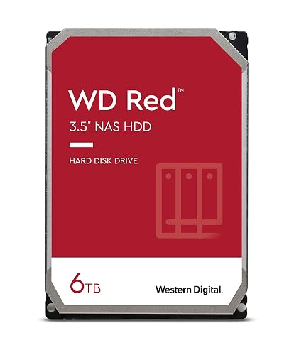 WD Red 6TB 3.5 Inch NAS Internal Hard Drive - 5400 RPM - WD60EFAX